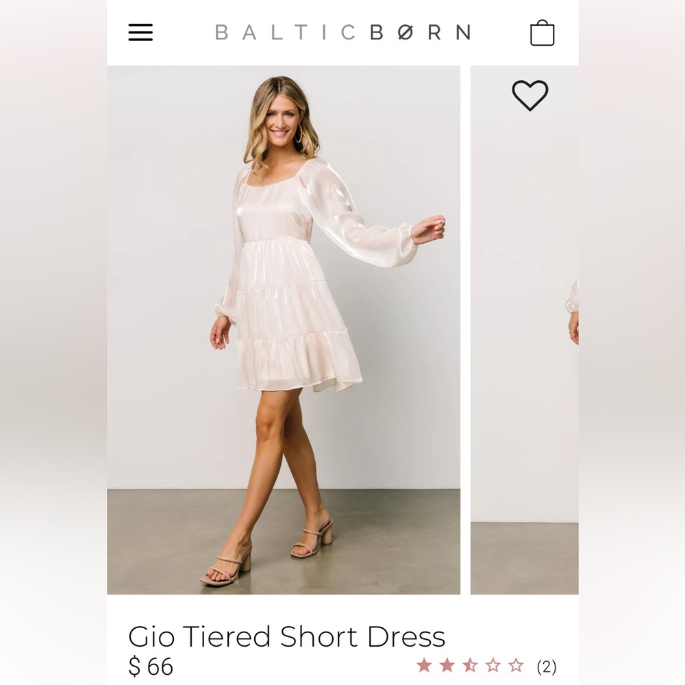 Baltic Born Gio tiered short dress size Large!